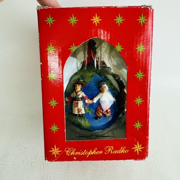 Christopher Radko United for Peace Christmas Ornament 2000 World New Open Box - Picture 2 of 8